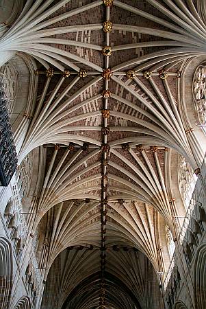 Exeter Cathedral - Detail of the Vaulting
